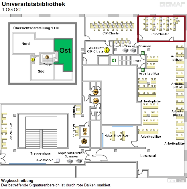 Bild zur Standortanzeige Der betreffende Signaturenbereich ist durch rote Balken markiert.